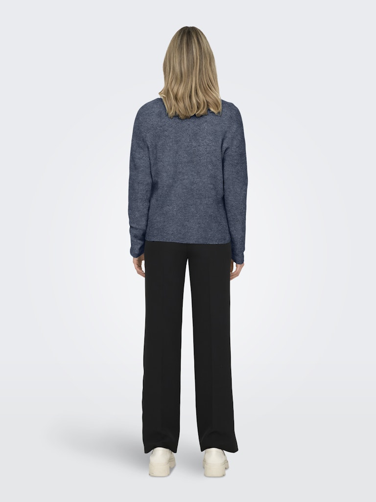 Onlcamilla V-neck L/s Pullover Knt Noos - Rafblauw