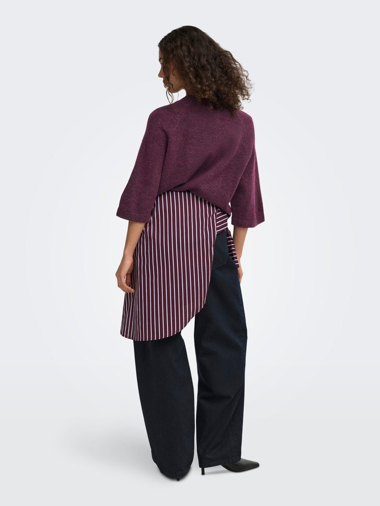 Onlsimoni 3/4 Pullover Knt Noos - Mauve