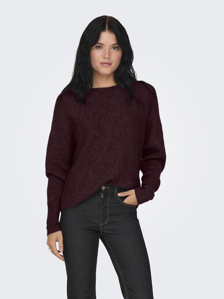 Onldaniella L/s Pullover Knt Noos - Bordeaux