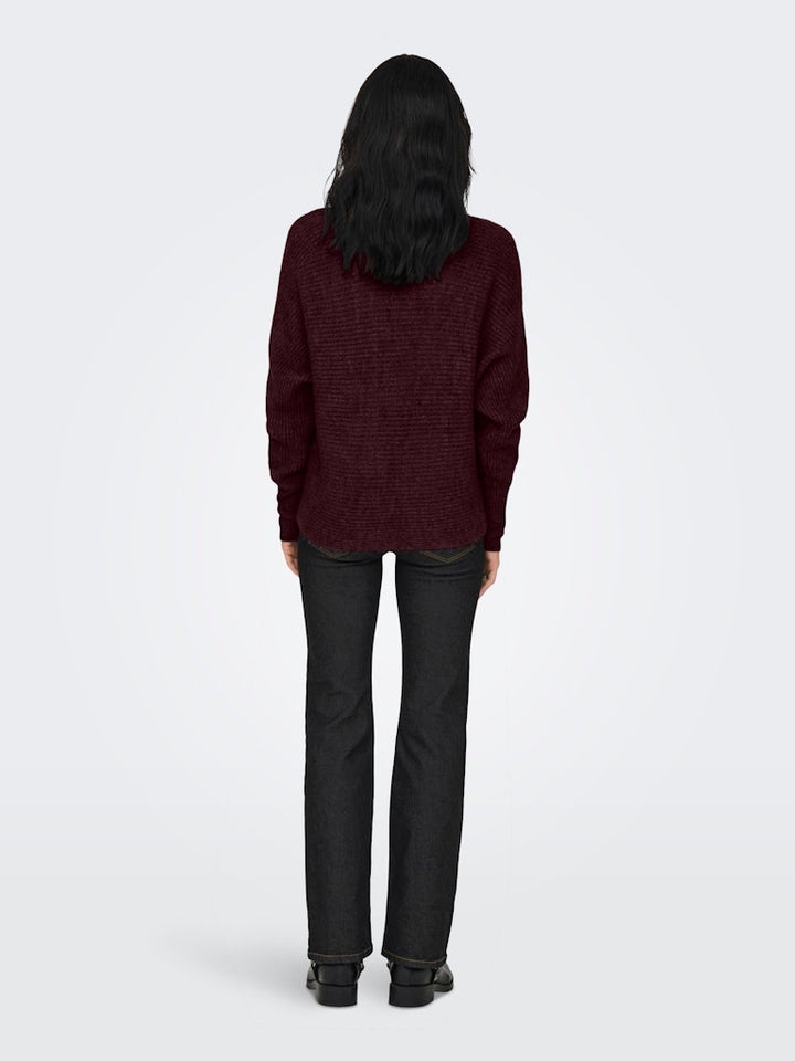 Onldaniella L/s Pullover Knt Noos - Bordeaux