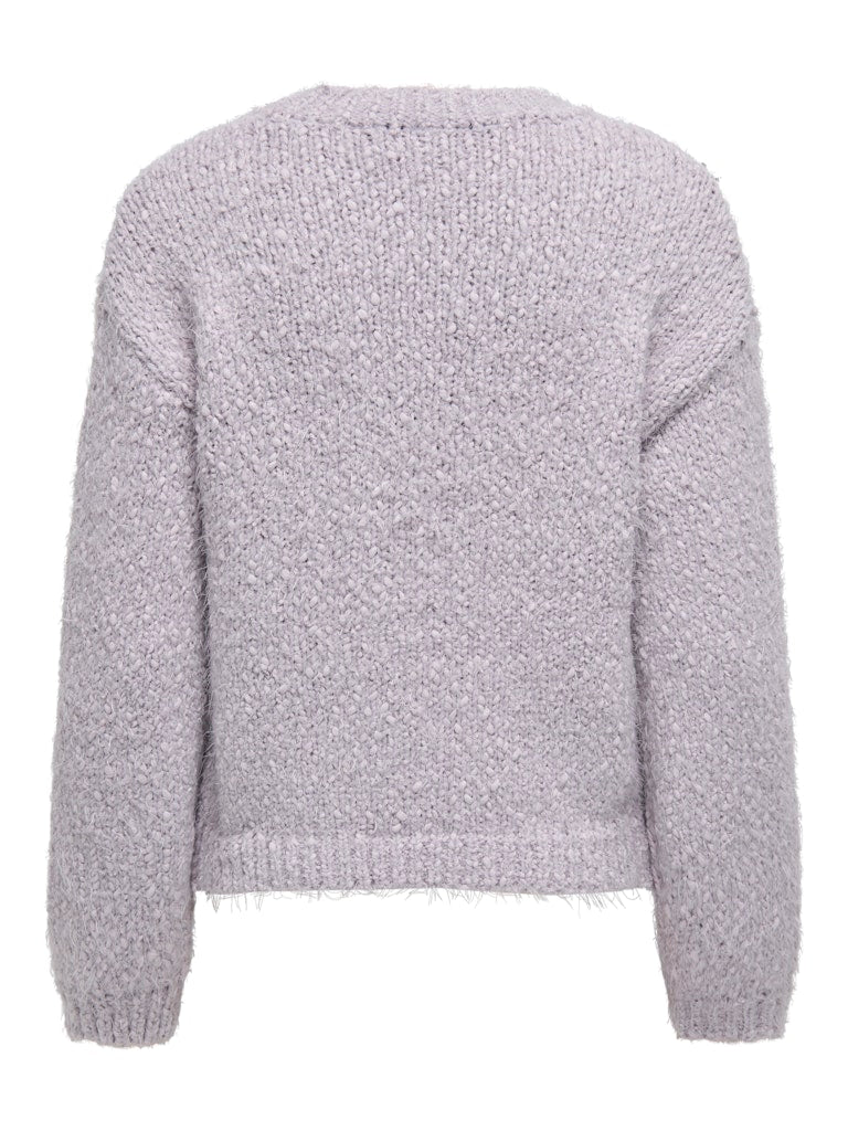 Onlbea Ls O-neck Cc Knt - Lila