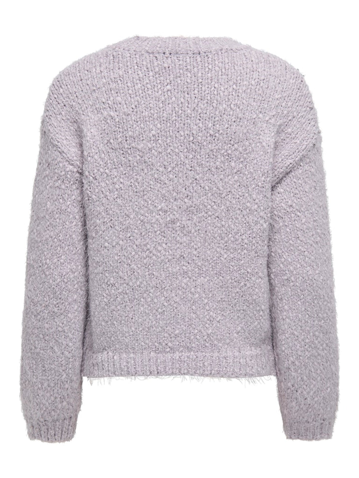 Onlbea Ls O-neck Cc Knt - Lila