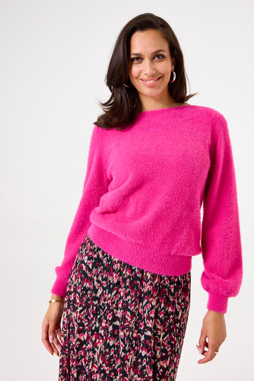 Ladies Pullover - Fuchsia