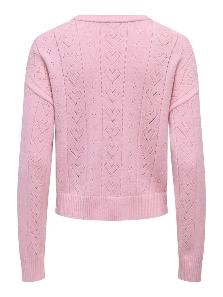 Onlisa Life Ls Struct Boxy Oneck Cc Knt - Roze