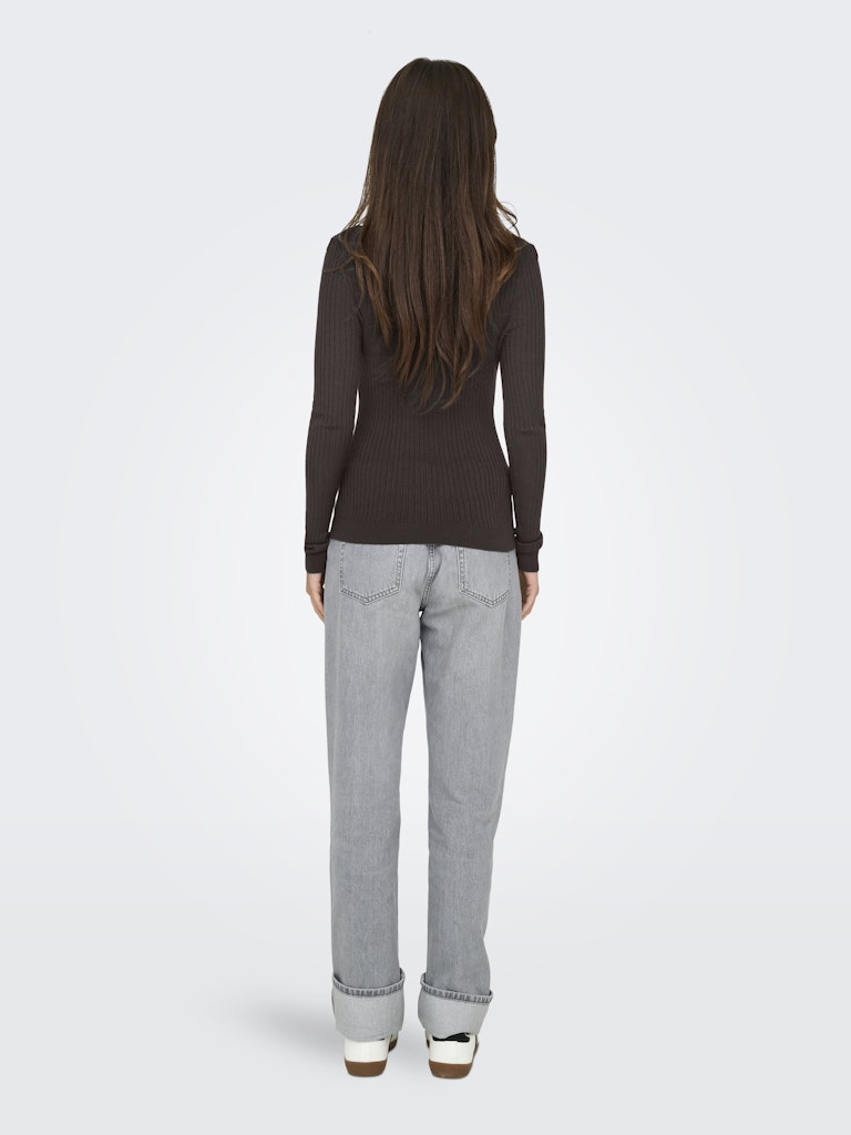 Onlkarol L/s Rollneck Pullover Knt Noos - Bruin