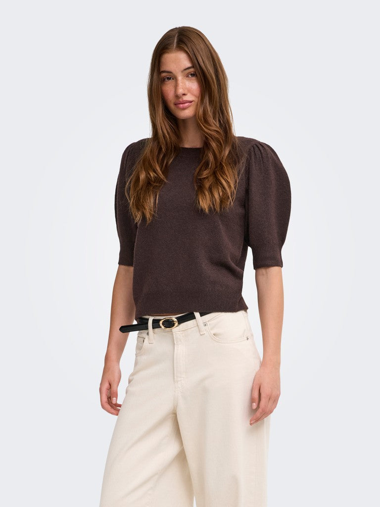 Onlrica Life 2/4 Pullover Knt Noos - Bruin
