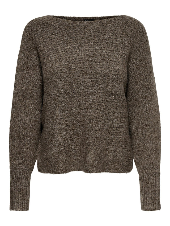 Onldaniella L/s Pullover Knt Noos - Bruin