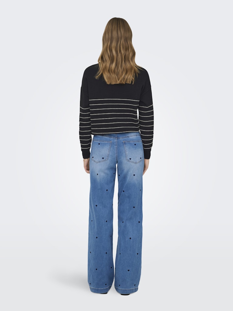Onlsigne Life Ls Text Detai Oneck Cc Knt - Zwart Dessin