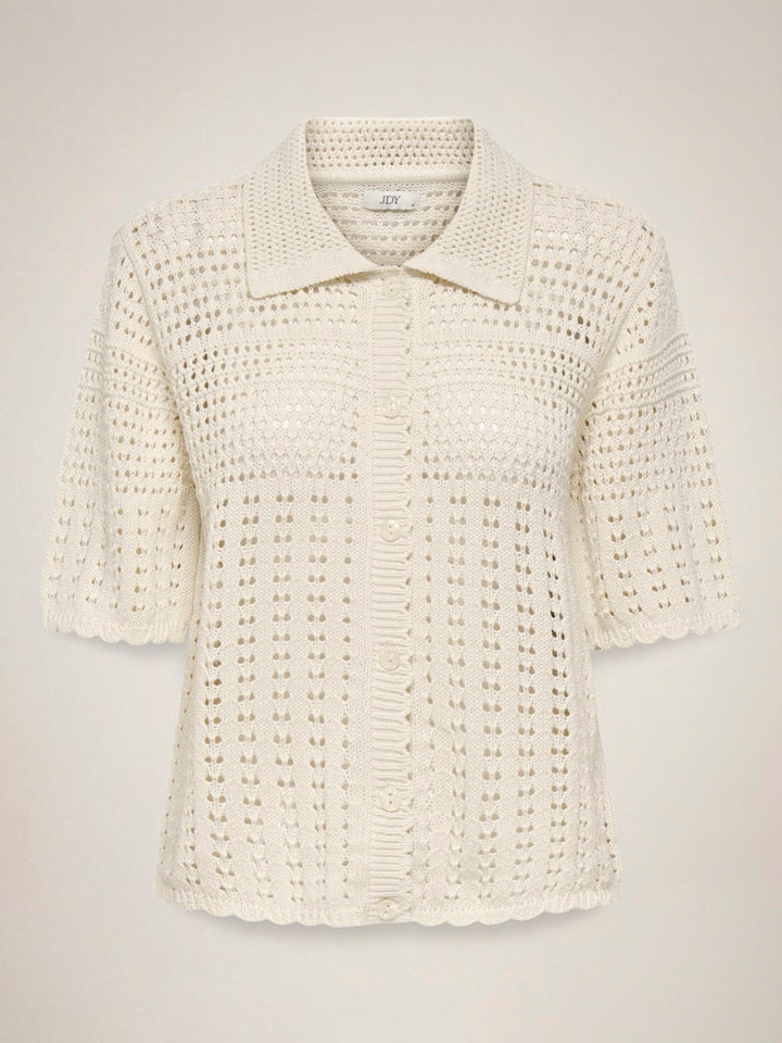 Jdyrobin 2/4 Collar Cardigan Knt Noos - Off-white