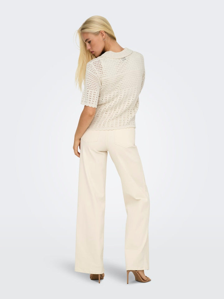 Jdyrobin 2/4 Collar Cardigan Knt Noos - Off-white
