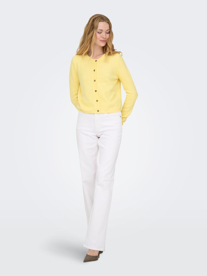 Jdychloe Life L/s Cardigan Knt Noos - Geel