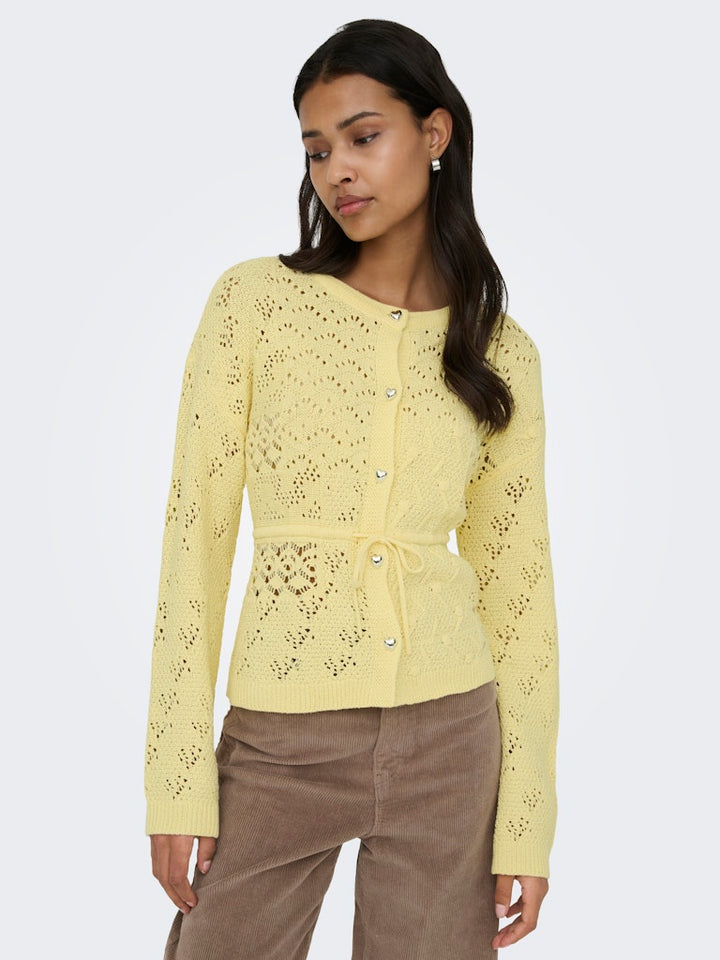 Onlelke Life Ls Cardigan Cc Knt - Geel