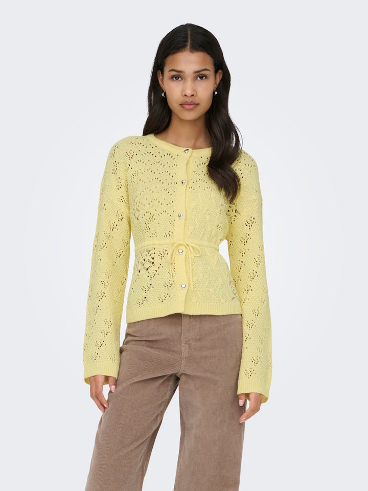 Onlelke Life Ls Cardigan Cc Knt - Geel