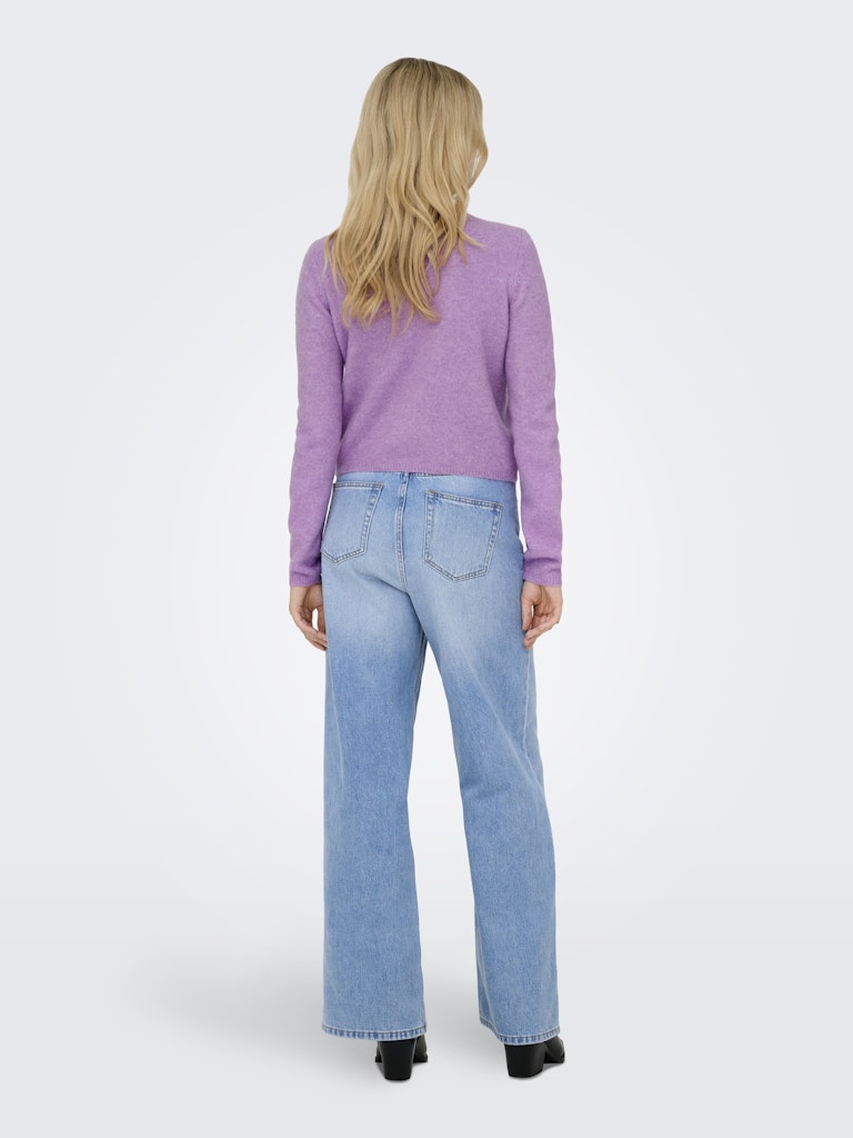 Jdychloe Life L/s Cardigan Knt Noos - Paars