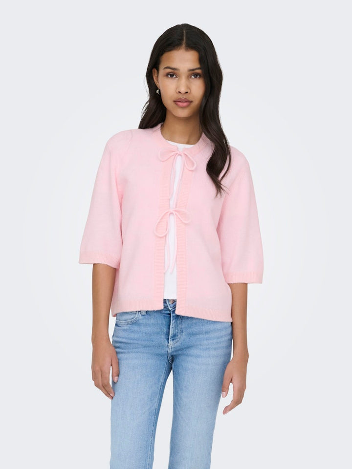 Onlsimoni 2/4 Bow Cardigan Knt Noos - Licht Roze