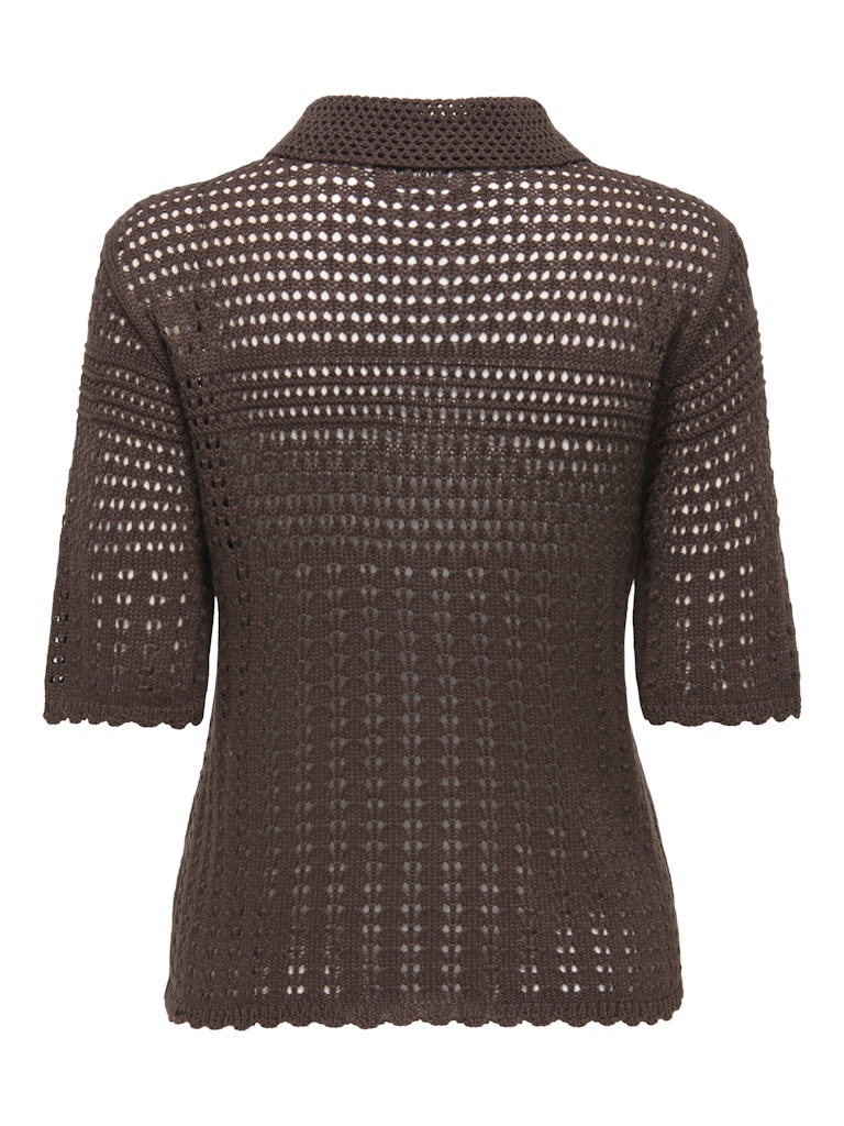 Jdyrobin 2/4 Collar Cardigan Knt Noos - Bruin