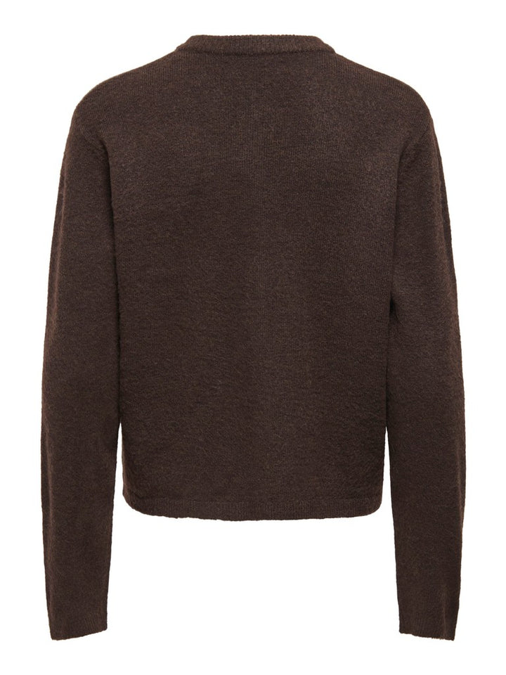 Onlsimoni Ls O-neck Cardigan Knt - Bruin
