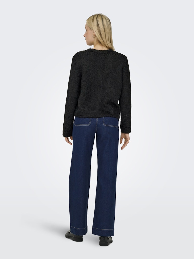 Onlmaggie Life Ls Button Cardigan Cc Knt - Zwart