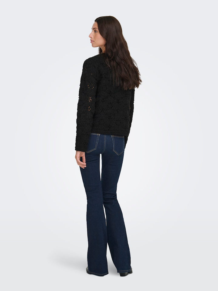 Jdyemilie L/s Cardigan Jrs - Zwart