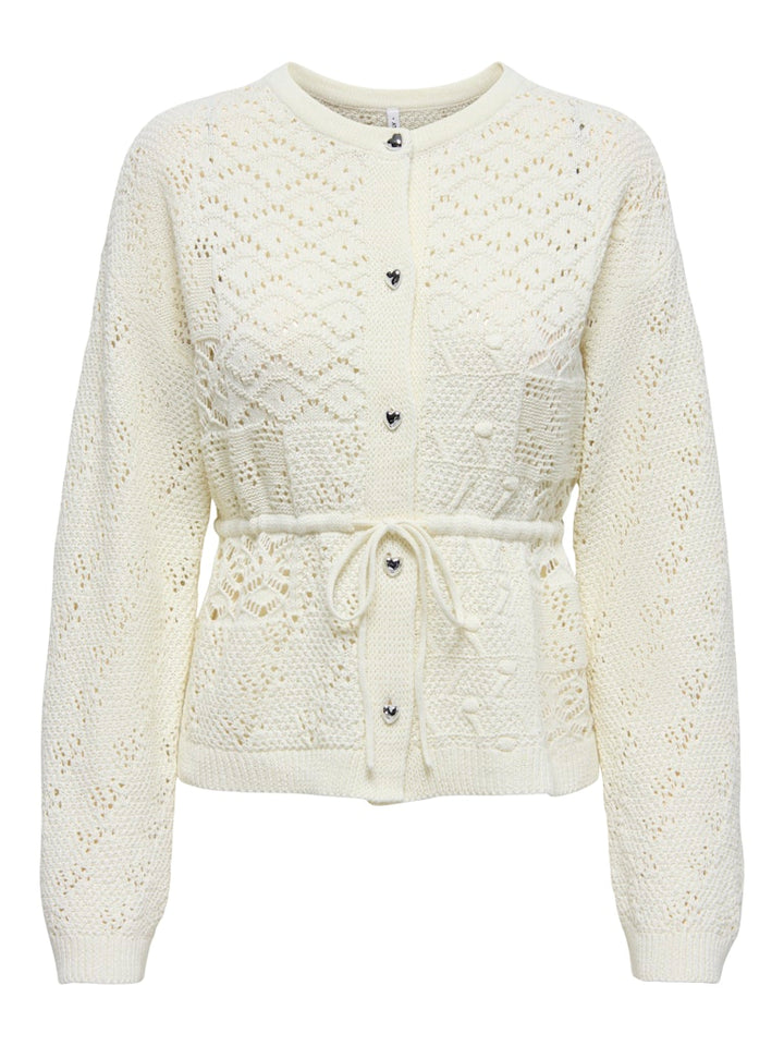 Onlelke Life Ls Cardigan Cc Knt - Off-white