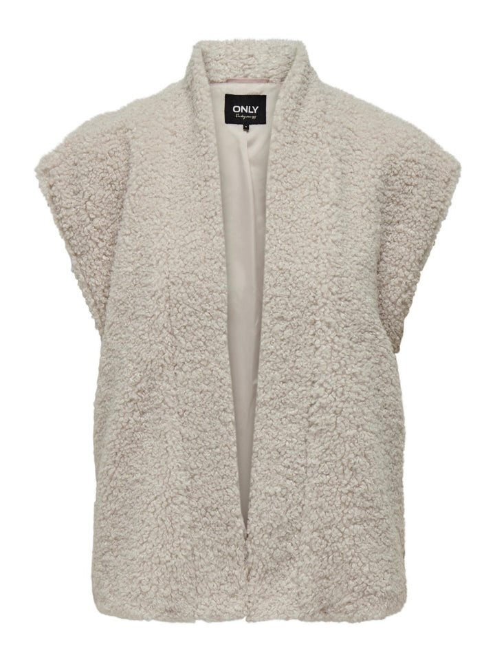 Onlnaya Teddy Waistcoat Otw - Beige