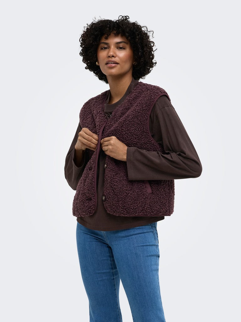 Onlines Teddy Waistcoat Cc Otw - Bordeaux