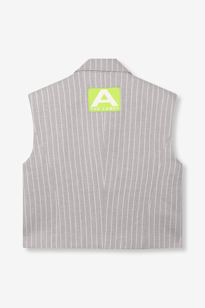 Pinstripe Wastcoat - Grijs Dessin