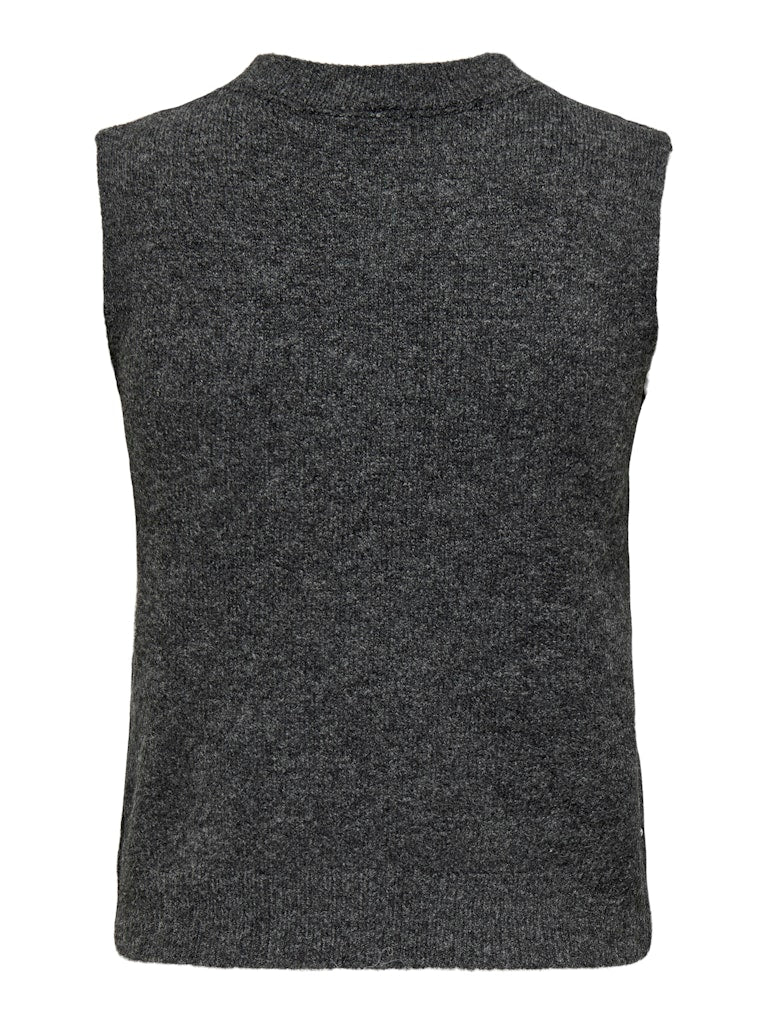 Onlrenata Sl O-neck Pearl Vest Knt - Grijs Melee