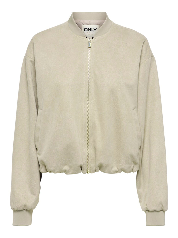 Onlmavi Life Ls Faux Suede Bomber Cc Pnt - Zand