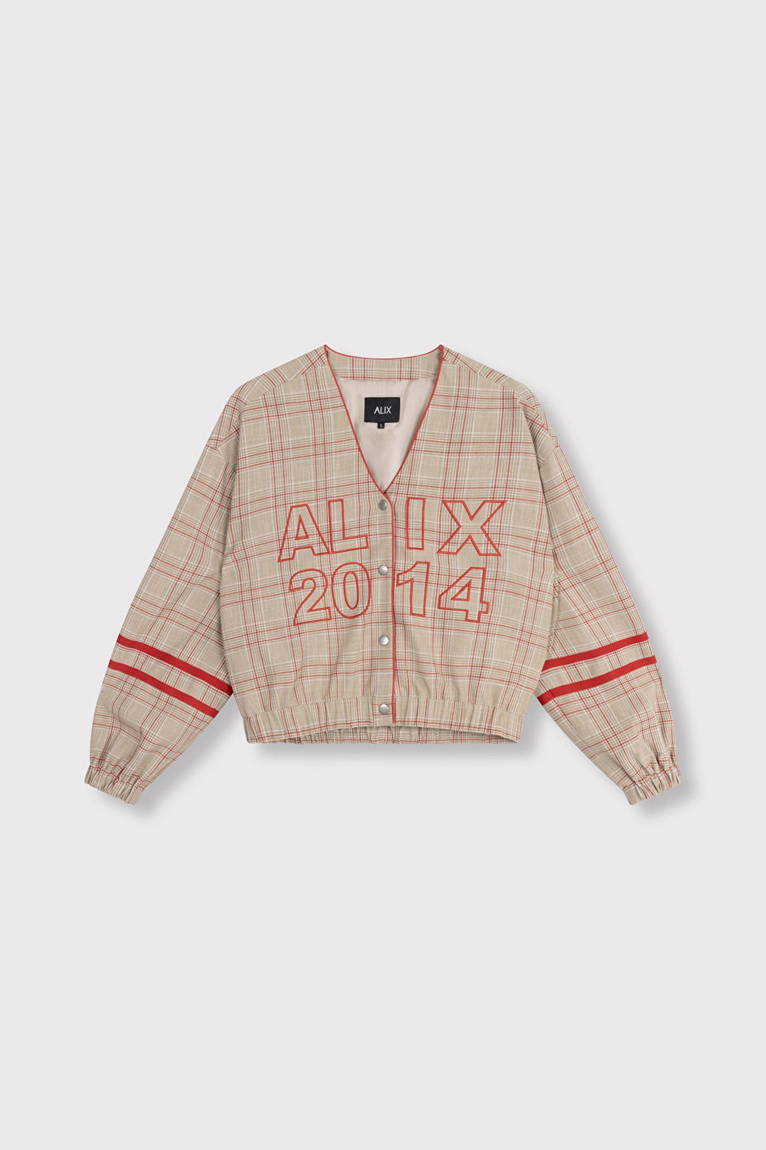 Sporty Check Bomber - Zand Dessin