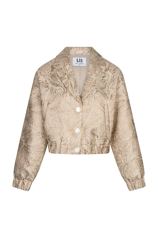 Jacket Helja - Fancy Jacquard - Zand Dessin