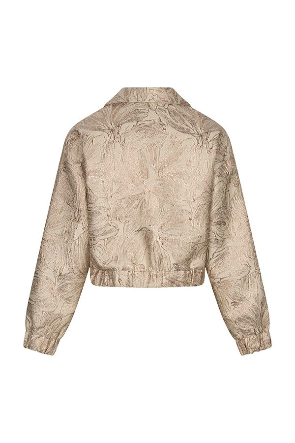 Jacket Helja - Fancy Jacquard - Zand Dessin