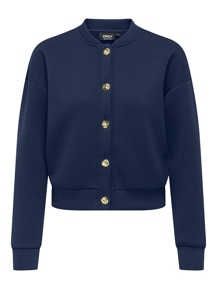 Onlnaomi L/s Bomber Swt - Navy
