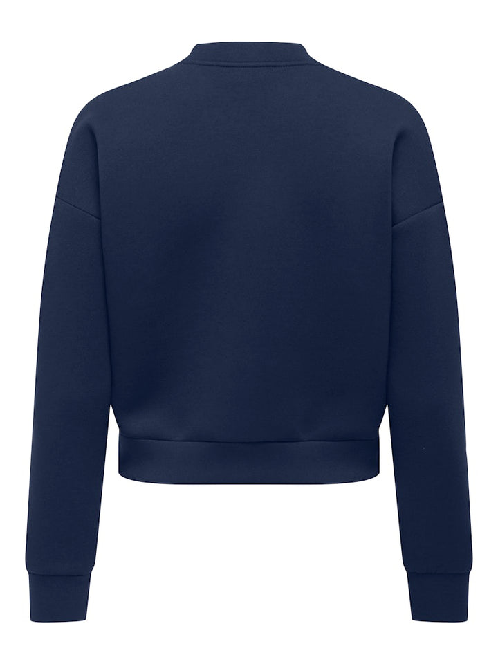 Onlnaomi L/s Bomber Swt - Navy