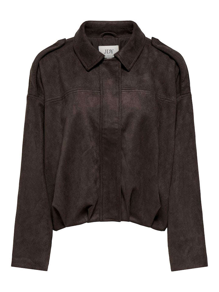 Jdynia Faux Suede Bat Jacket Otw Yfm - Bruin