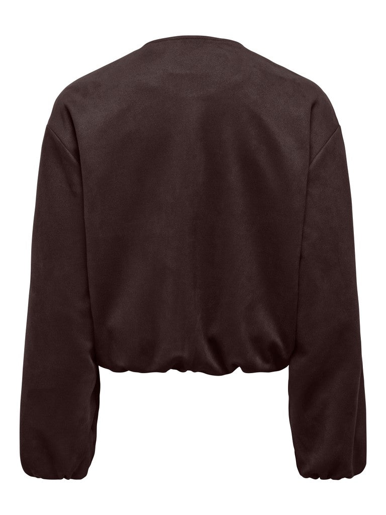 Jdynia Faux Suede Balloon Jacket Otw Yfm - Bruin