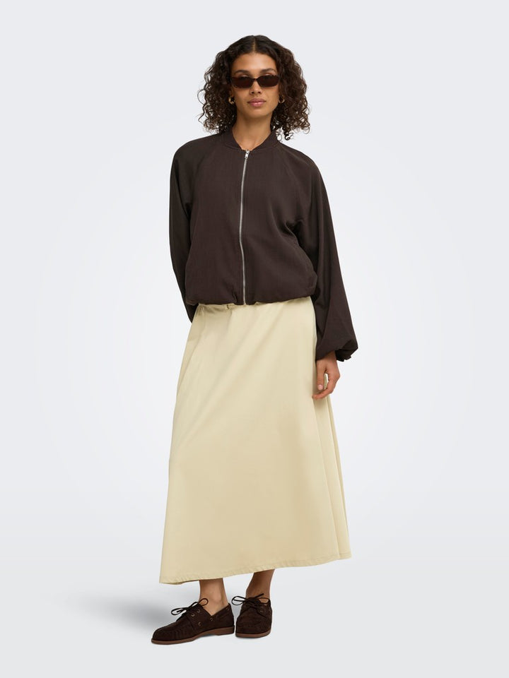 Jdyjerome L/s Balloon Bomber Wvn - Bruin