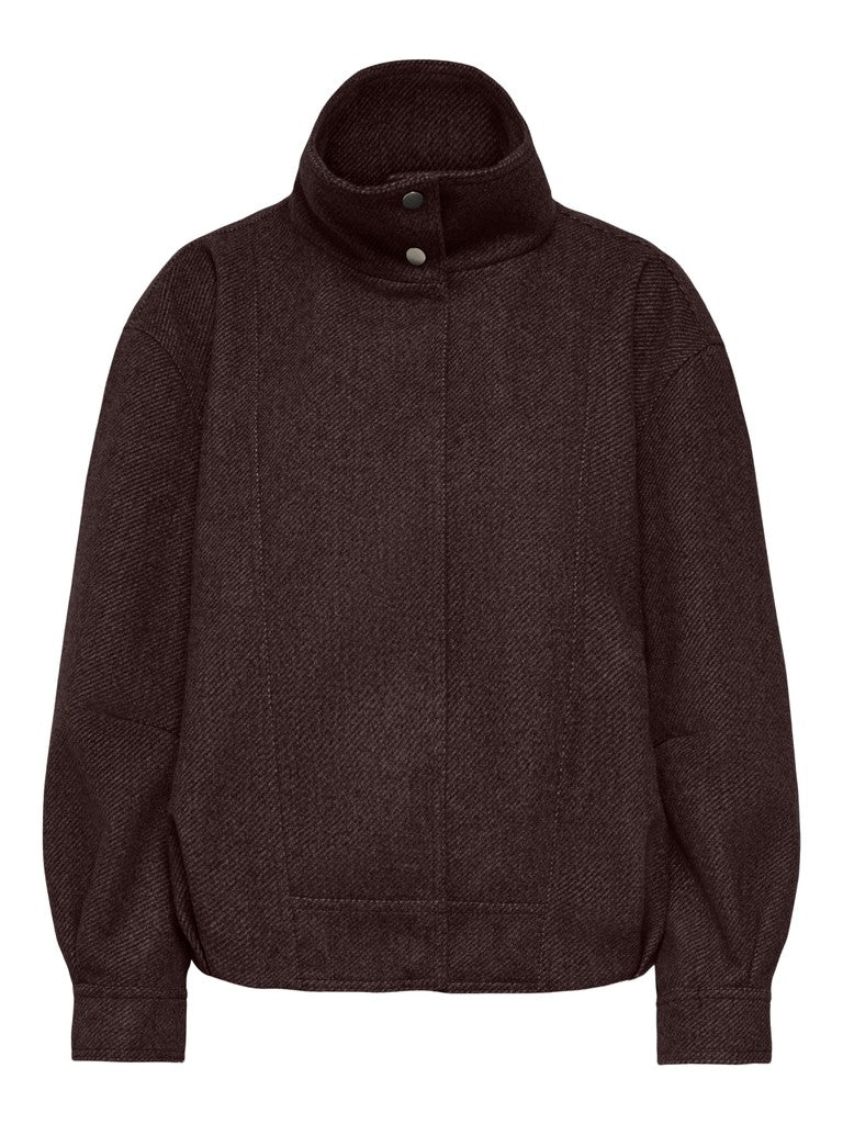 Onlasta High Collar Bomber Jacket Otw - Bruin