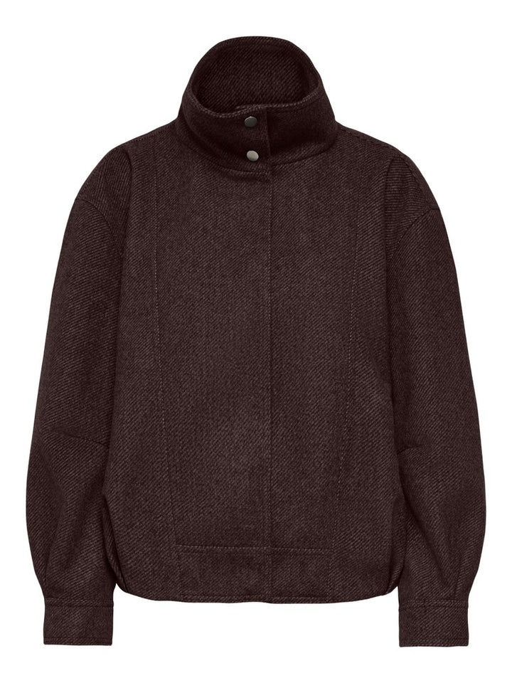 Onlasta High Collar Bomber Jacket Otw - Bruin