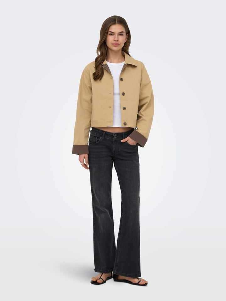 Onlorchid Life Contrast Jacket Otw - Licht Bruin