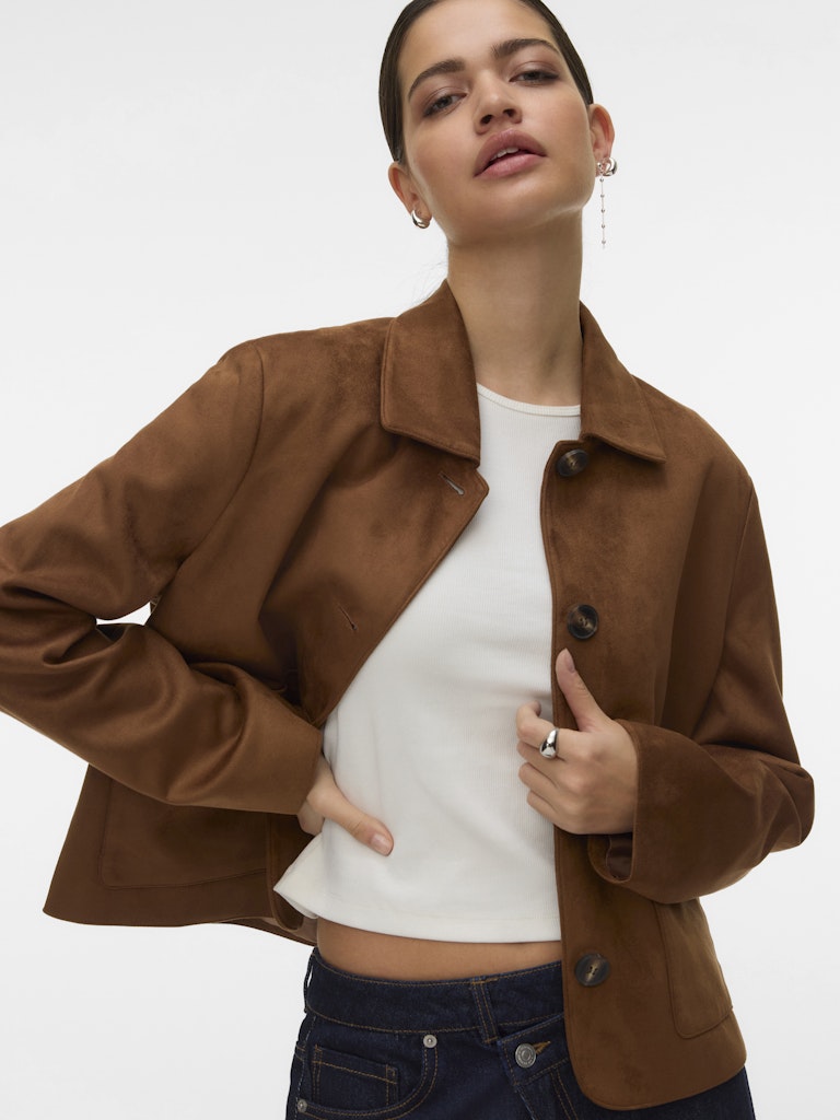 Vmjose Kelly Short Jacket Ga Noos - Cognac