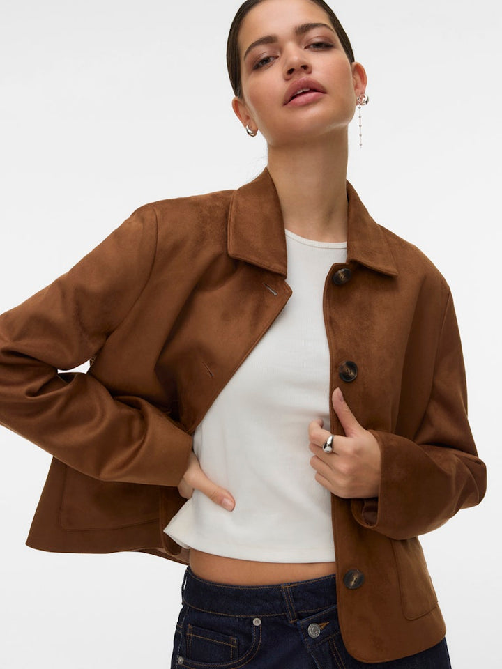 Vmjose Kelly Short Jacket Ga Noos - Cognac