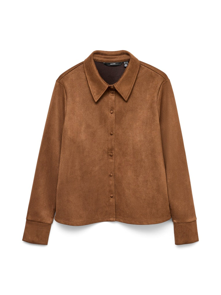 Vmkreta Ls Shirt Jrs Ga - Camel