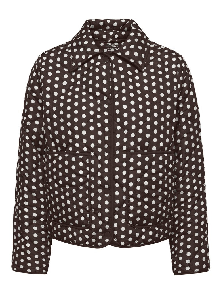 Onldottie Quilt Aop Jacket Cc Otw - Bruin Dessin