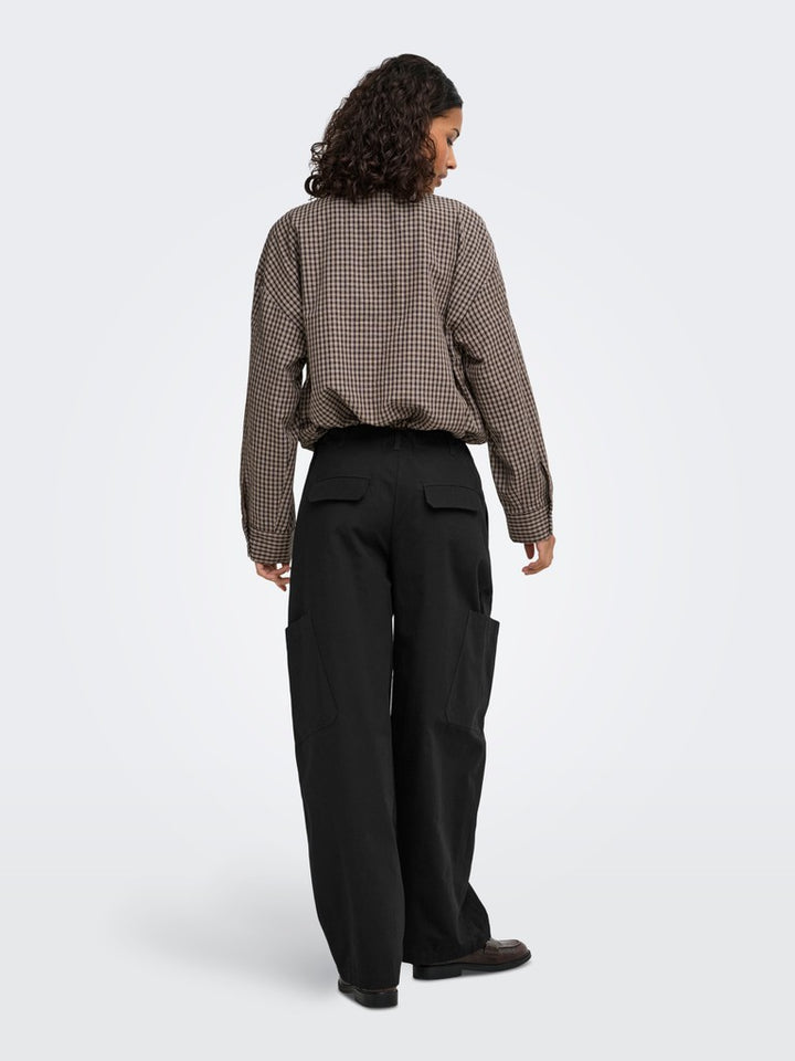 Jdyumi L/s Check Jacket Wvn Exp - Bruin Dessin