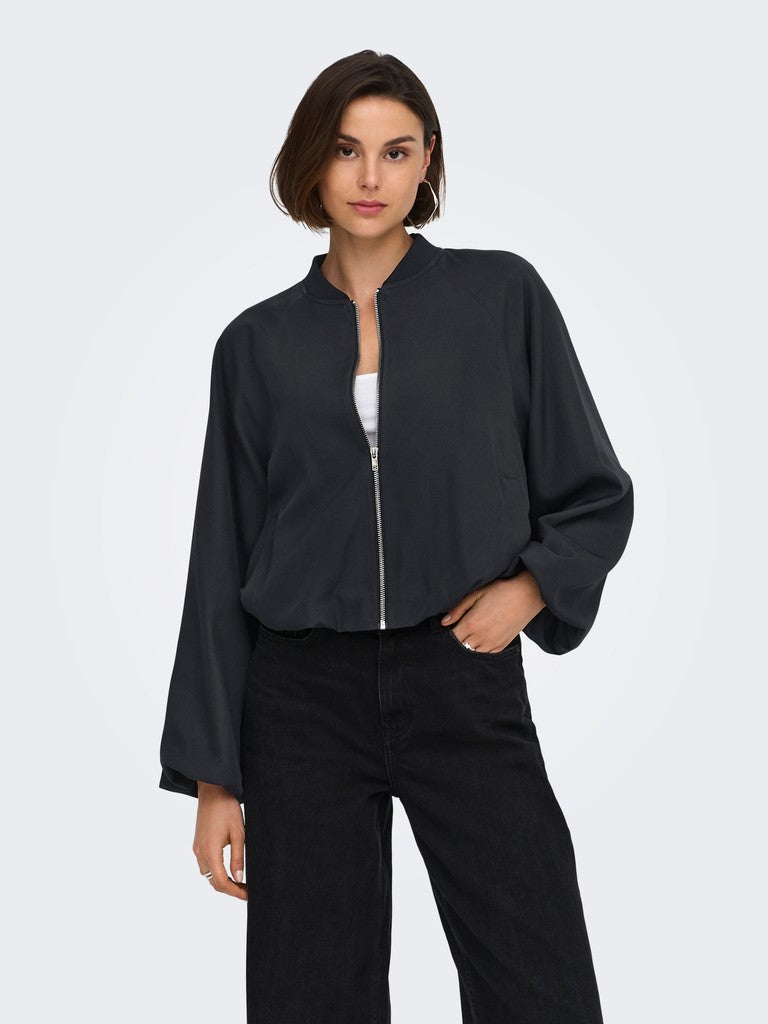 Jdyjerome L/s Balloon Bomber Wvn - Zwart