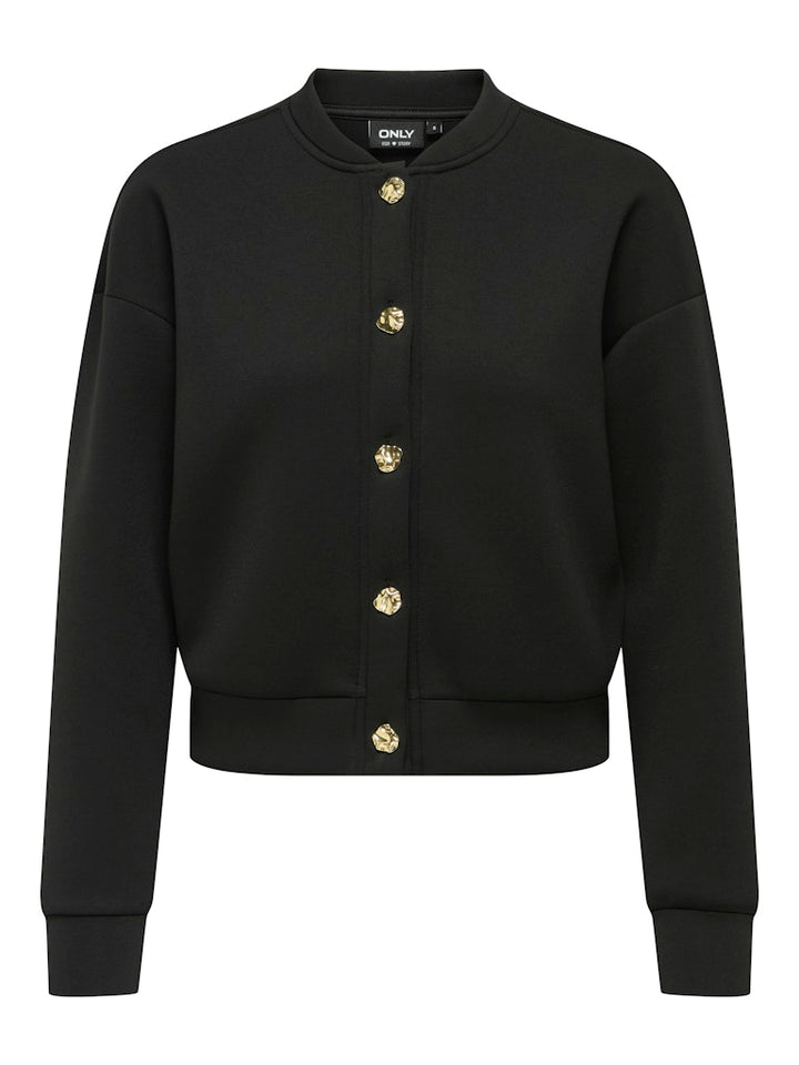 Onlnaomi L/s Bomber Swt - Zwart