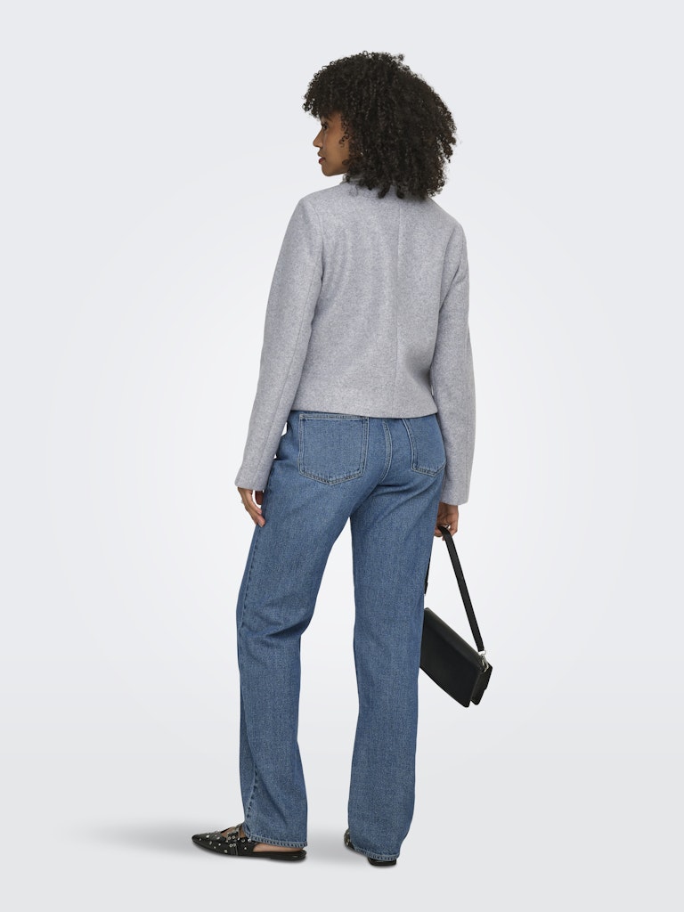 Onlvela Zip Short Jacket - Grijs Melee