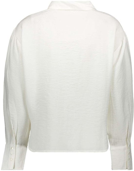 Onlbirona Lino L/s Tie Shirt Wvn Sud - Off-white
