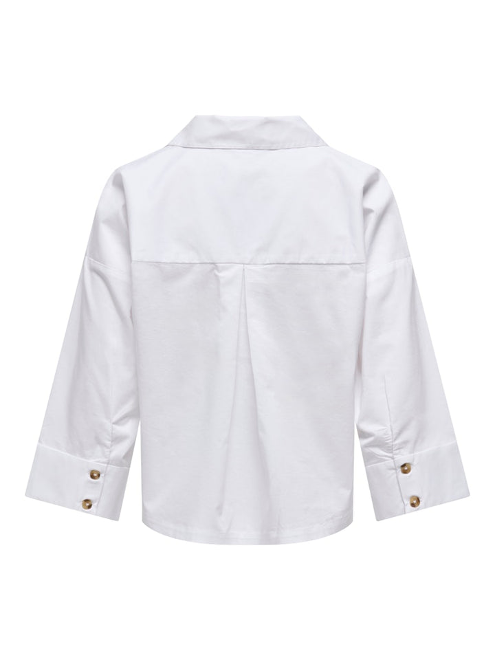 Onlsaki Bersa 3/4 Shirt Cc Wvn - Off-white